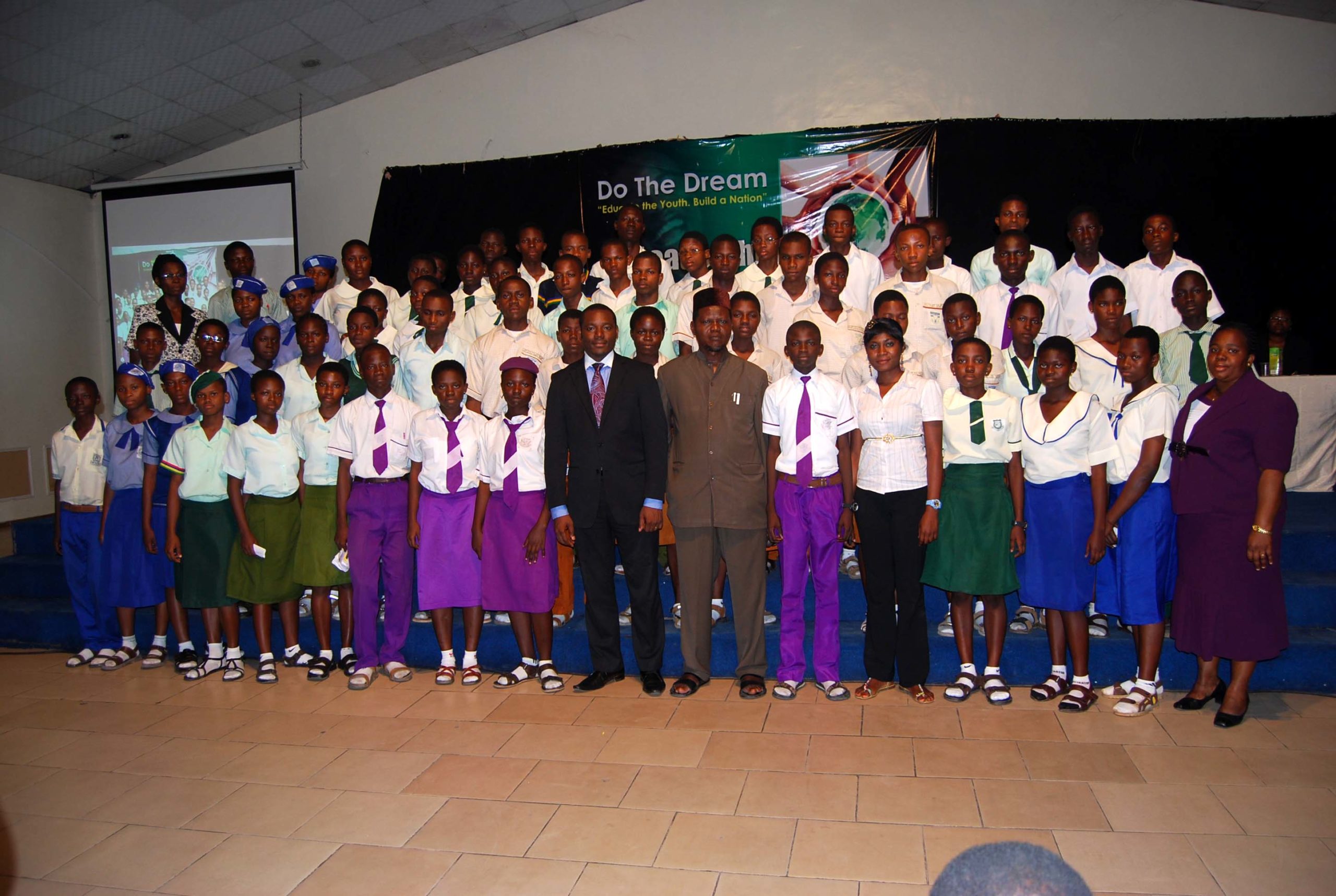 Delegates with the President of Do The Dream YDI