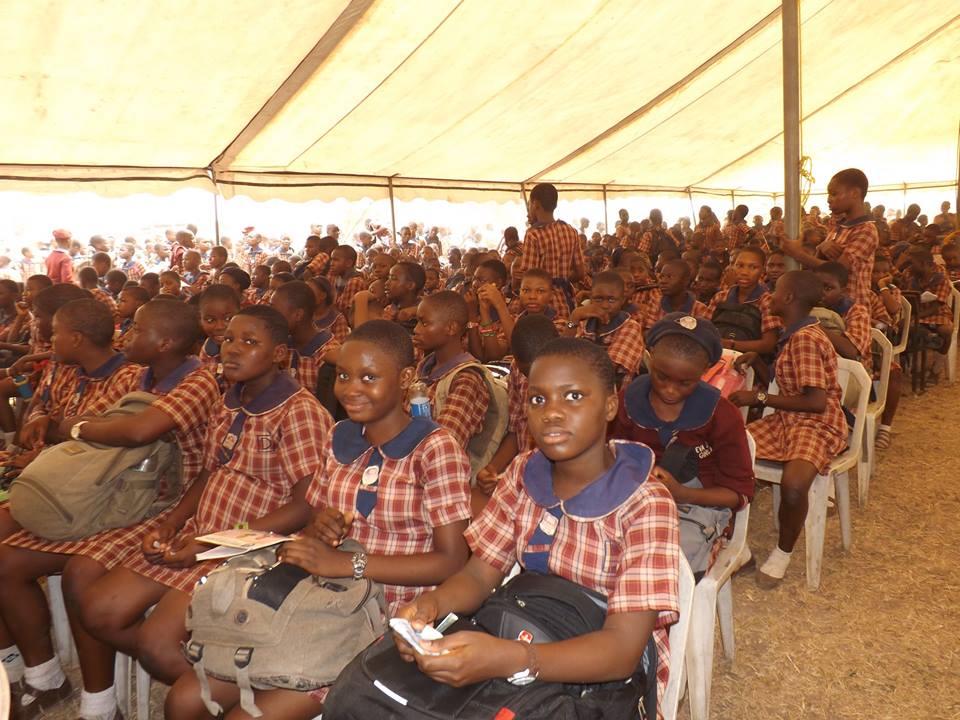 Delegates at DoTheDream Leadership Seminar at Eva Junior Girls Shomolu