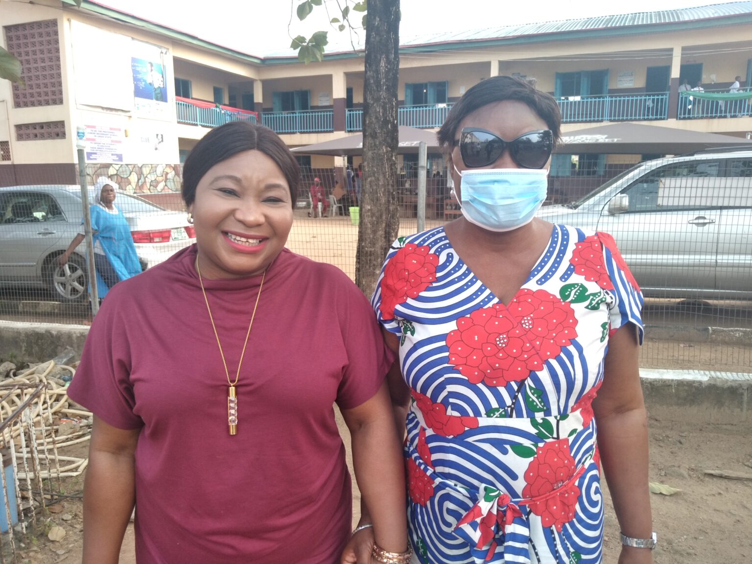 Yemi Adenuga with Mrs Oyedele