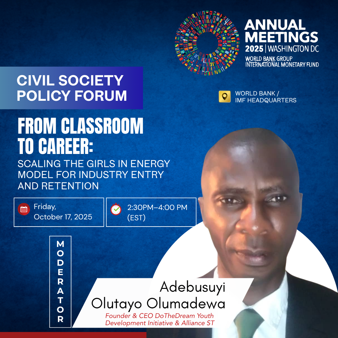 Adebusuyi Olutayo Olumadewa www.dothedreamydi.org World Bank UN IMF
