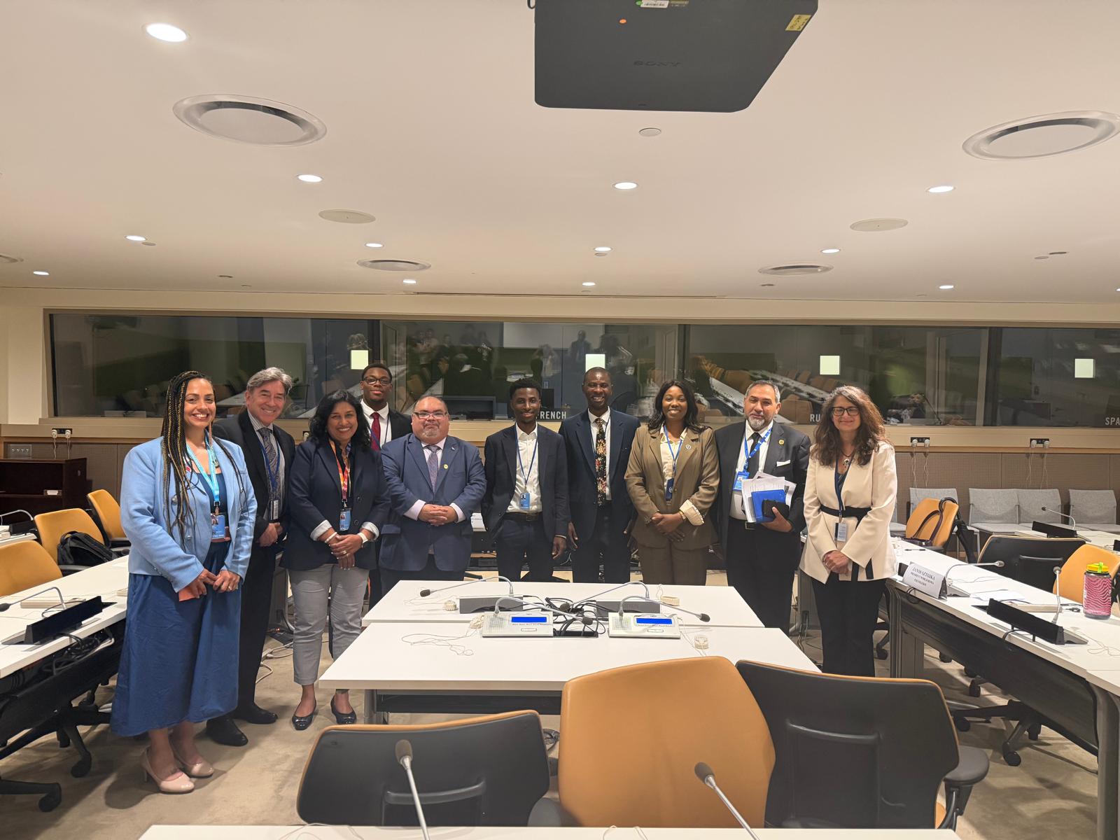 L-R Rebecca Irby, Dr Peter Preziosi, Anita Thomas, Henry Maidoo, Deny Doborov, Ola Oluyinka, Adebusuyi Olutayo Olumadewa, Dr Andrise Bass, Jonas Sztocka, Samantha Constant (1)