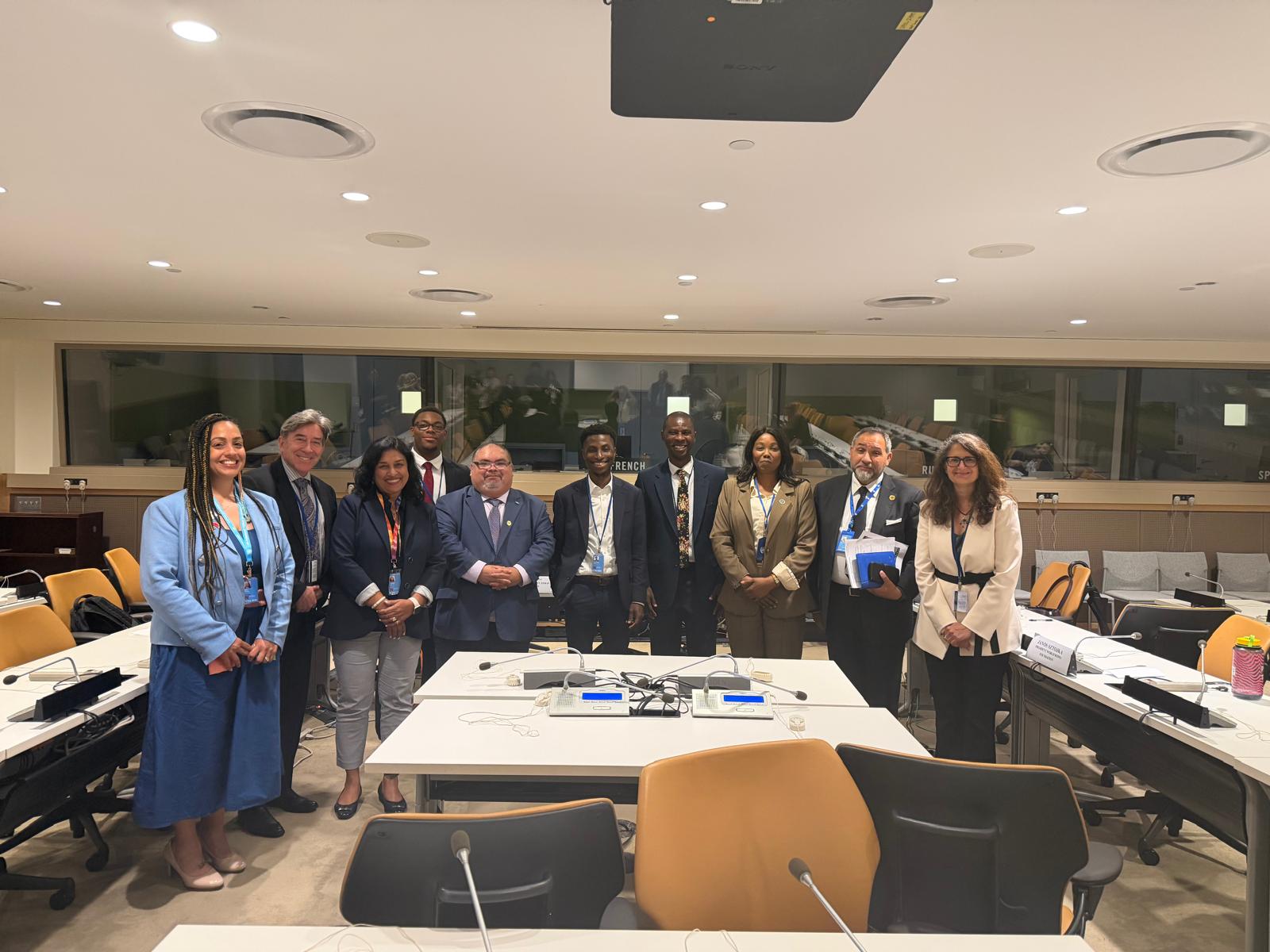L-R Rebecca Irby, Dr Peter Preziosi, Anita Thomas, Henry Maidoo, Deny Doborov, Ola Oluyinka, Adebusuyi Olutayo Olumadewa, Dr Andrise Bass, Jonas Sztocka, Samantha Constant (3)